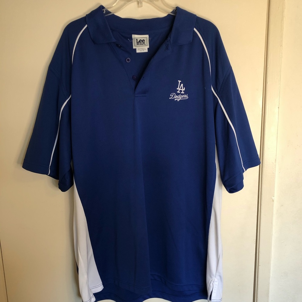 DODGERS-Los Angeles Vintage collar tee by LeeSport